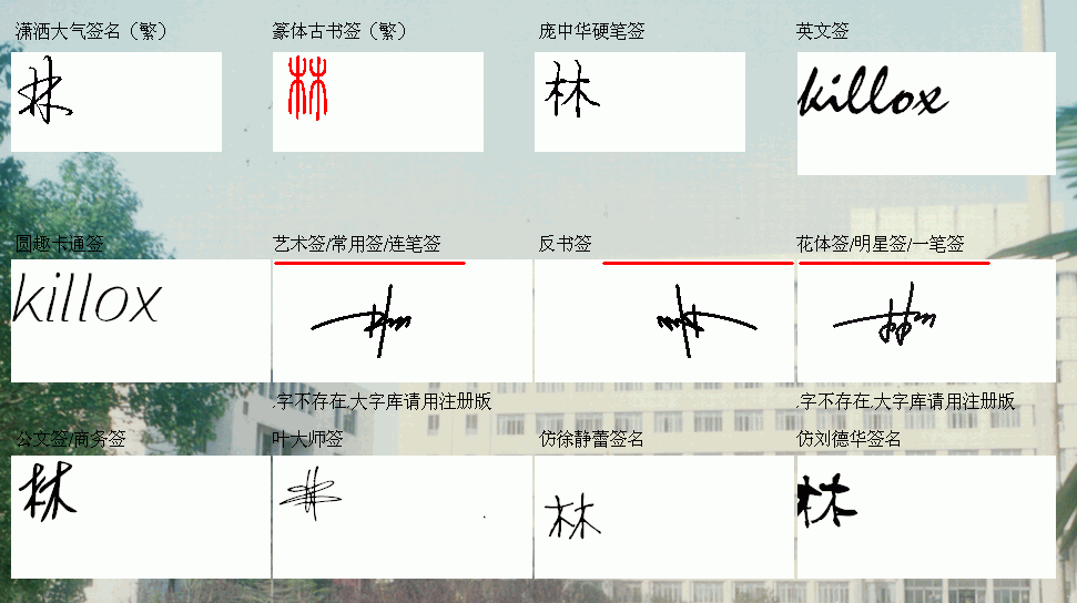 琳字簽名怎麼寫好看