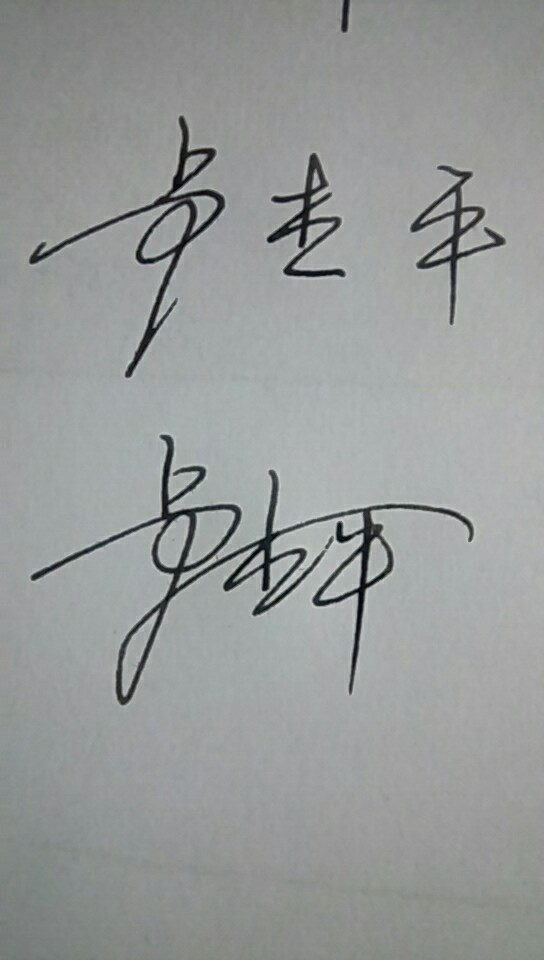 平字的藝術簽名