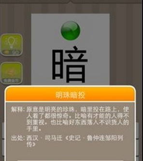 什麼什麼暗珠打一成語