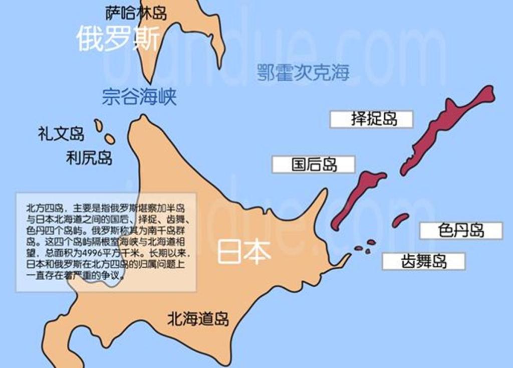 北方四岛原来是中国的图片